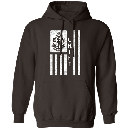 Chief Flag White Pullover Hoodie