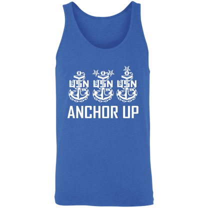 Anchor Up White Design  Unisex Tank