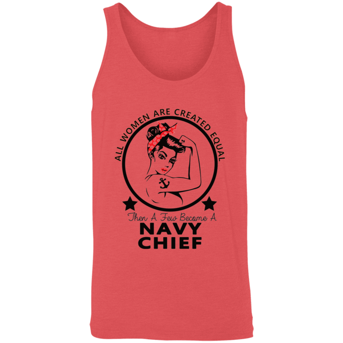 Navy Girl Chief  Unisex Tank