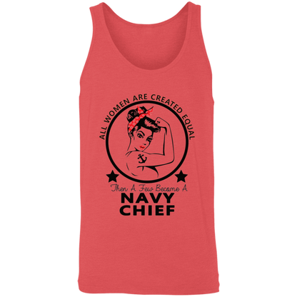 Navy Girl Chief  Unisex Tank
