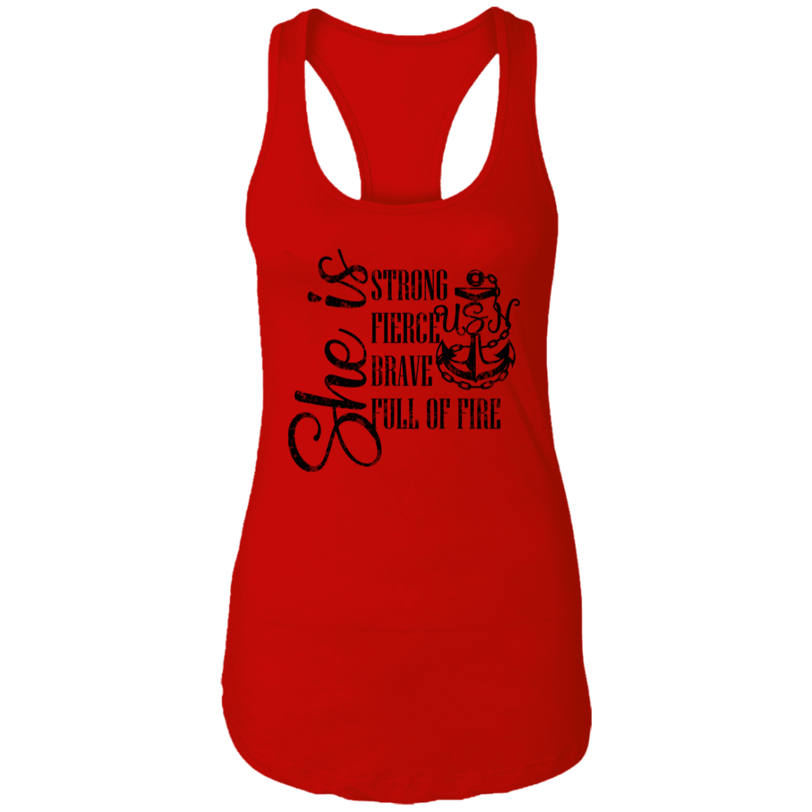 She Is Ladies Racerback Tank