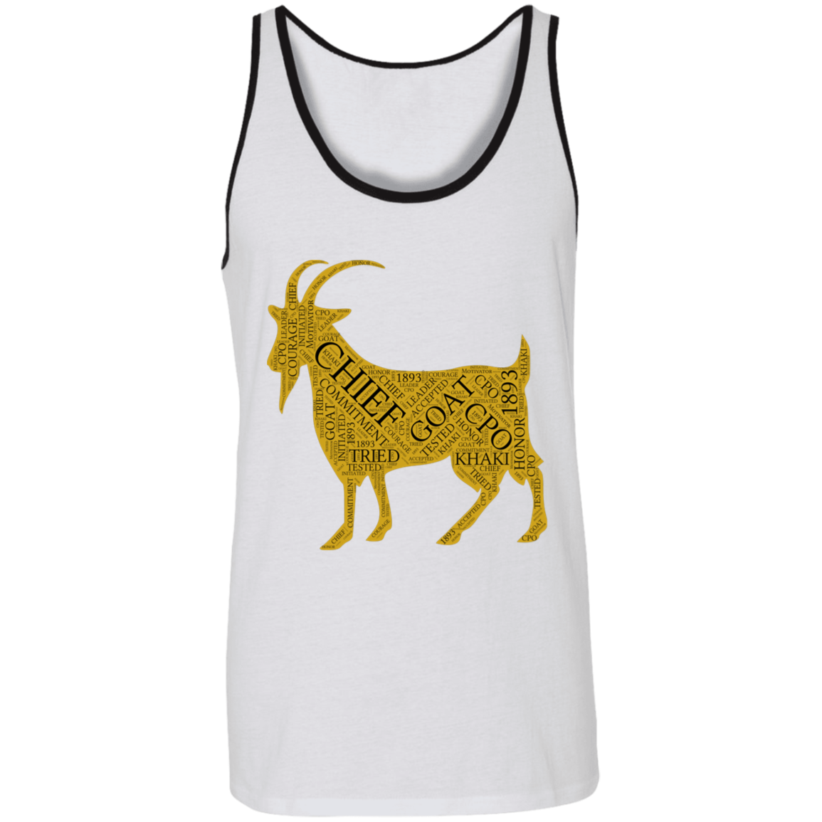 Goat Word Gold Unisex Tank