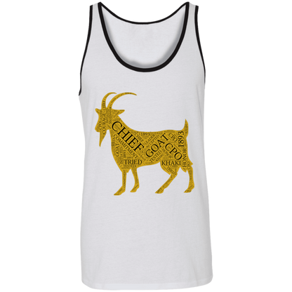 Goat Word Gold Unisex Tank