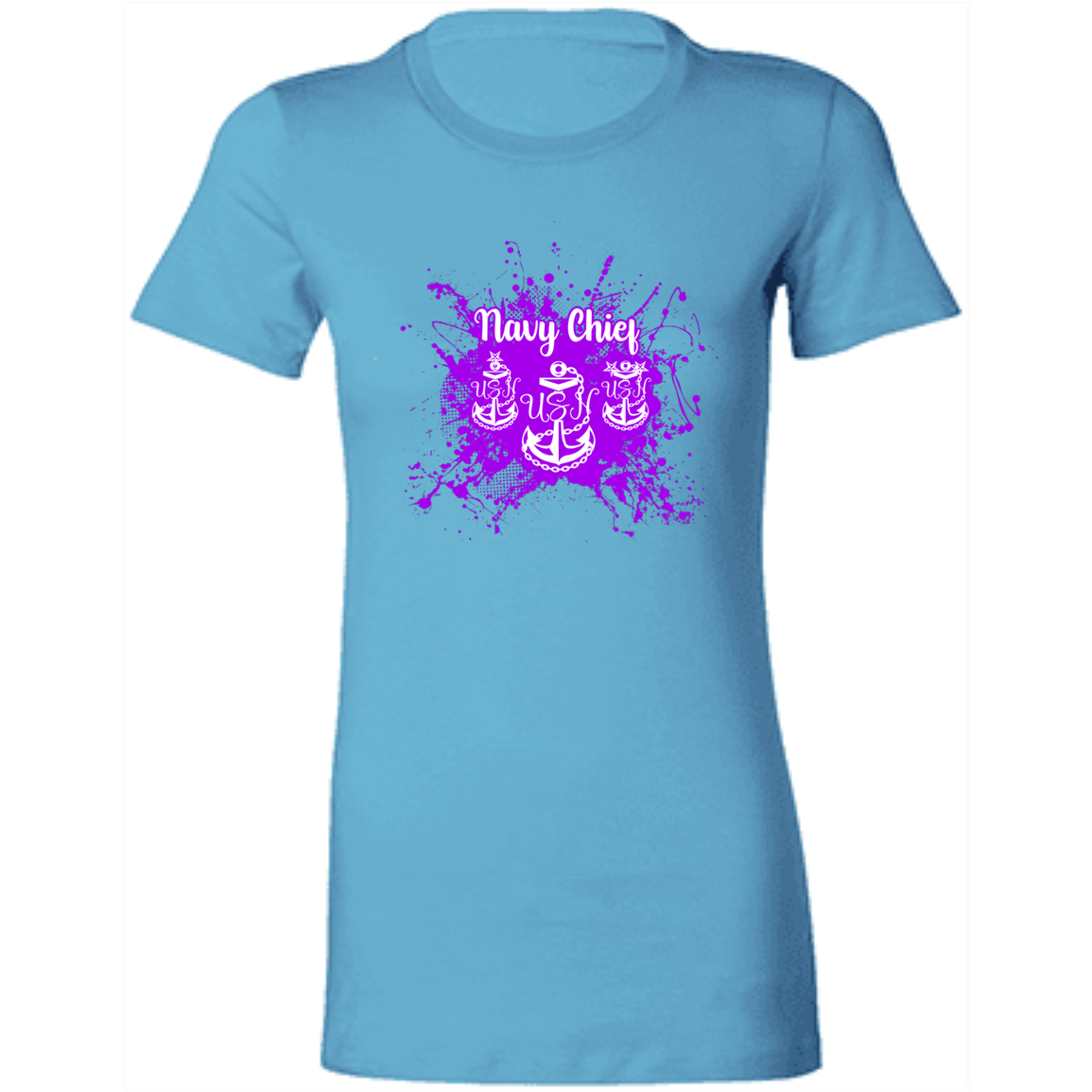 Navy Chief Purple Paint Ladies' Favorite T-Shirt