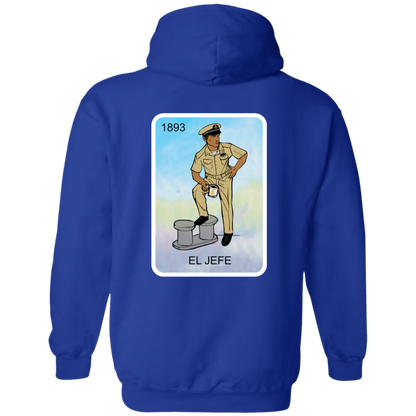 Nautical El Jefe Zip Up Hooded Sweatshirt