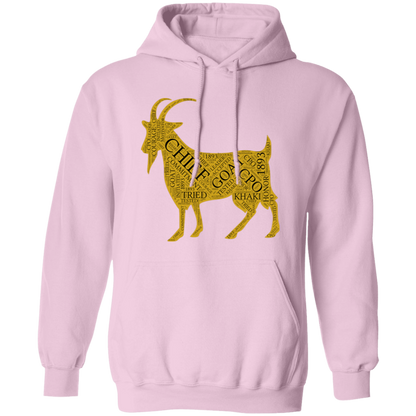 Goat Word Gold Pullover Hoodie