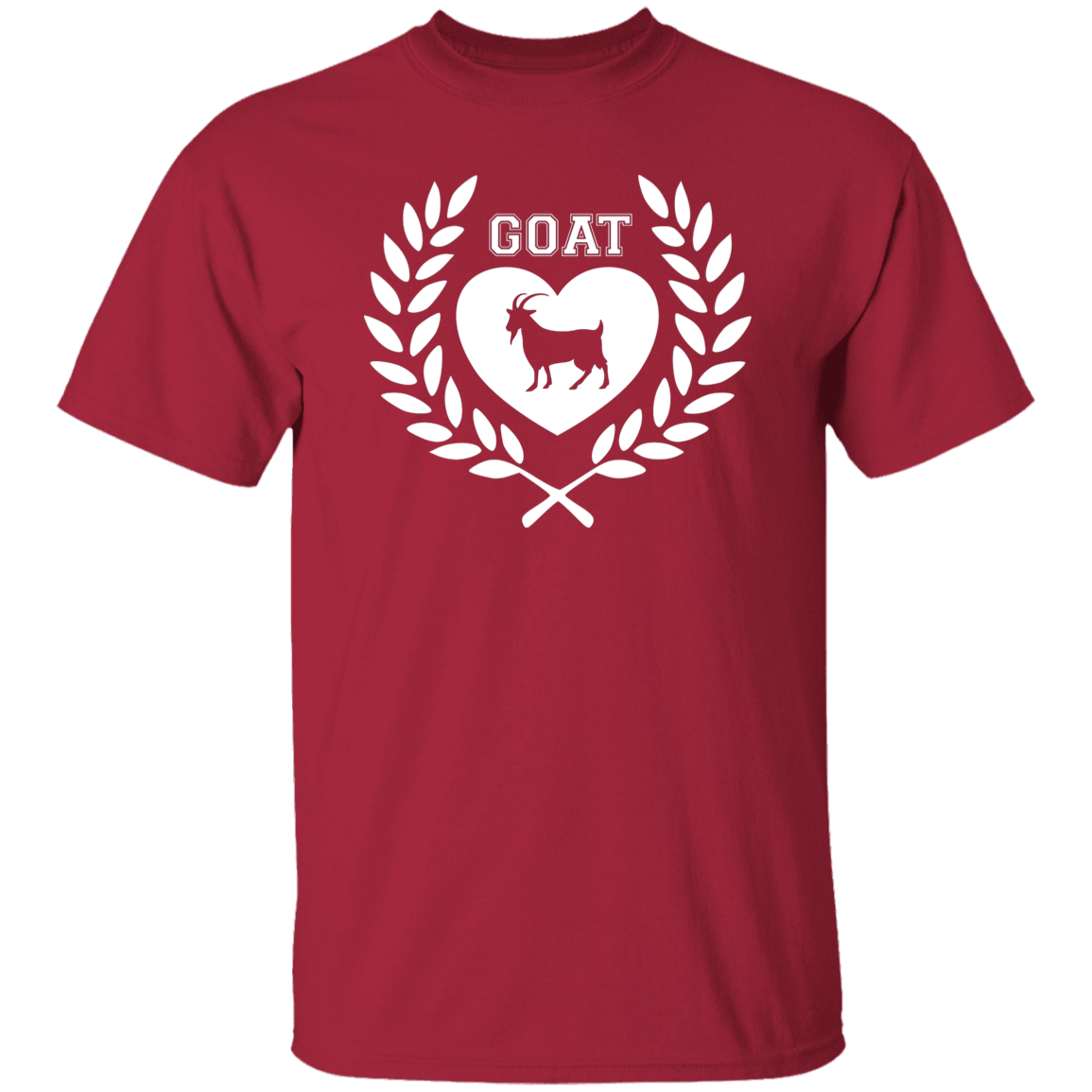 Goat Wreath White 5.3 oz. T-Shirt