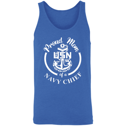 Proud Mom White Design  Unisex Tank