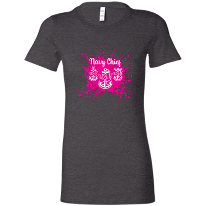 Navy Chief Pink Paint Ladies' Favorite T-Shirt