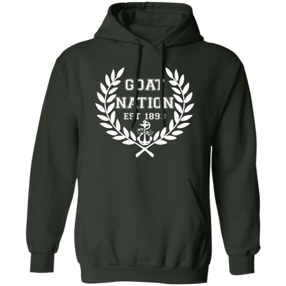 Goat Nation White Pullover Hoodie