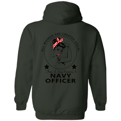 Navy Girl Officer FB Pullover Hoodie