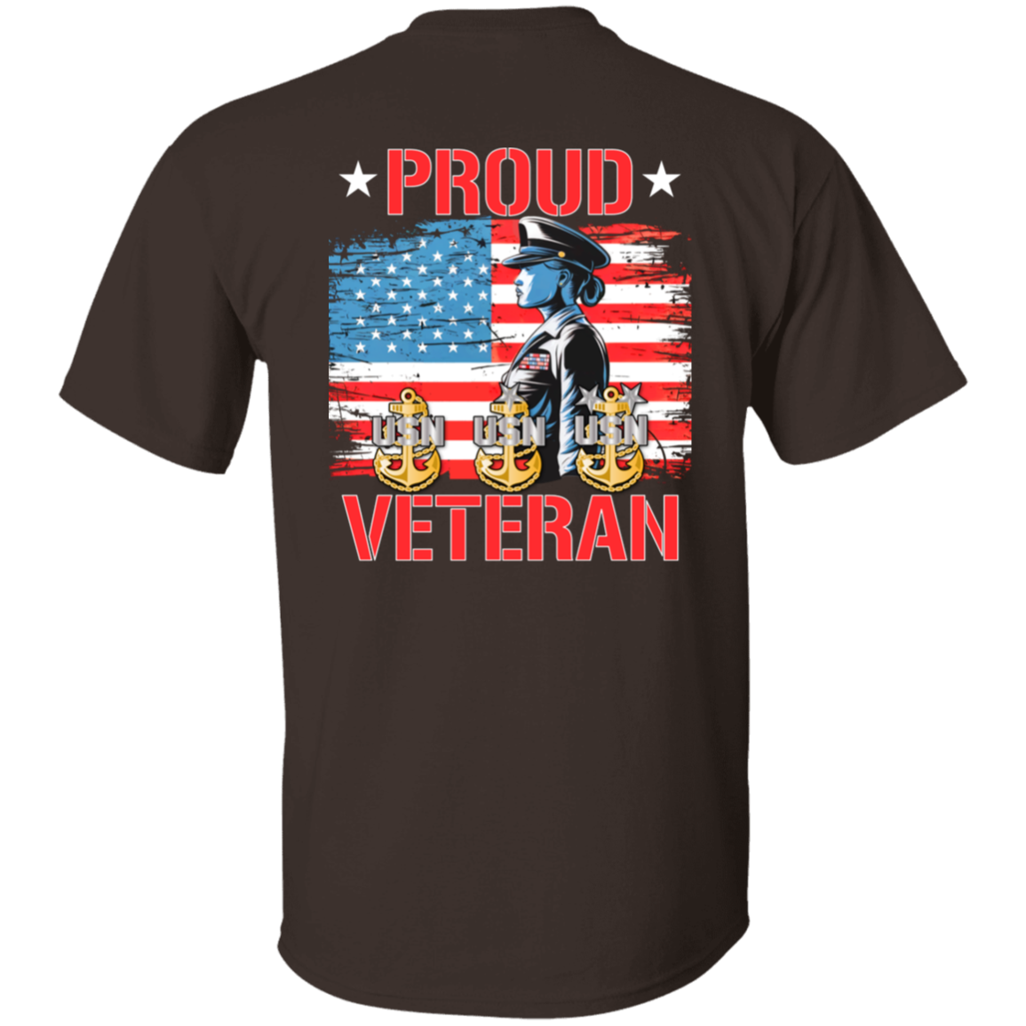 Proud Veteran FB 5.3 oz. T-Shirt