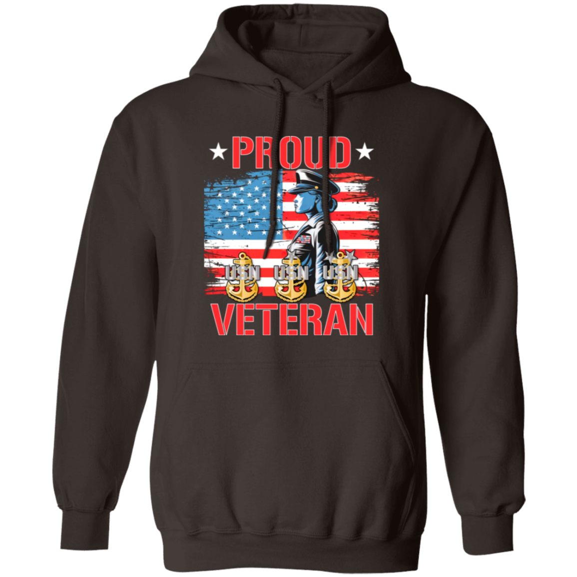 Proud Veteran Pullover Hoodie