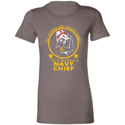 Navy Girl Chief Gold Ladies' Favorite T-Shirt