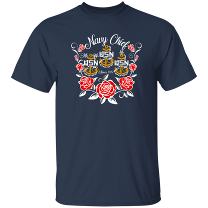 Navy Chief Rose Gold 5.3 oz. T-Shirt