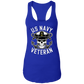 US Navy Veteran Skull  Ladies Racerback Tank