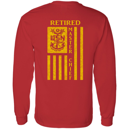 Retired Master Chief Flag FB LS T-Shirt 5.3 oz.