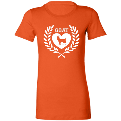 Goat Wreath White Ladies' Favorite T-Shirt