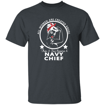 Navy Girl Chief White 5.3 oz. T-Shirt