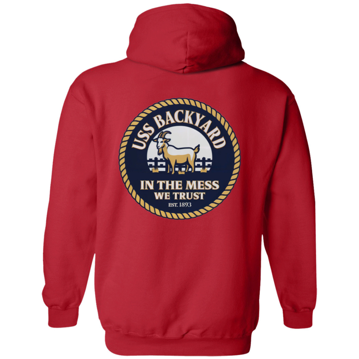 USS Backyard FB Pullover Hoodie