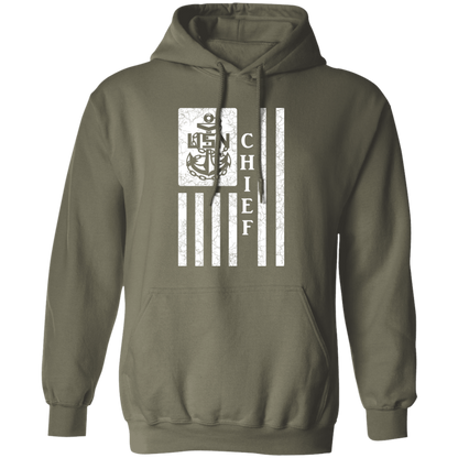 Chief Flag White Pullover Hoodie