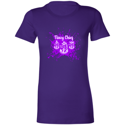 Navy Chief Purple Paint Ladies' Favorite T-Shirt