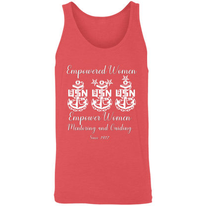 Empowered Women White Design Unisex Tank