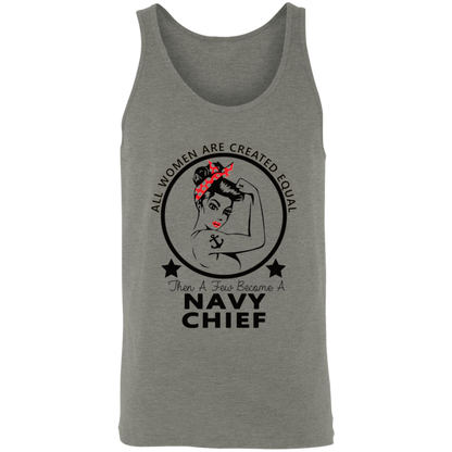 Navy Girl Chief  Unisex Tank