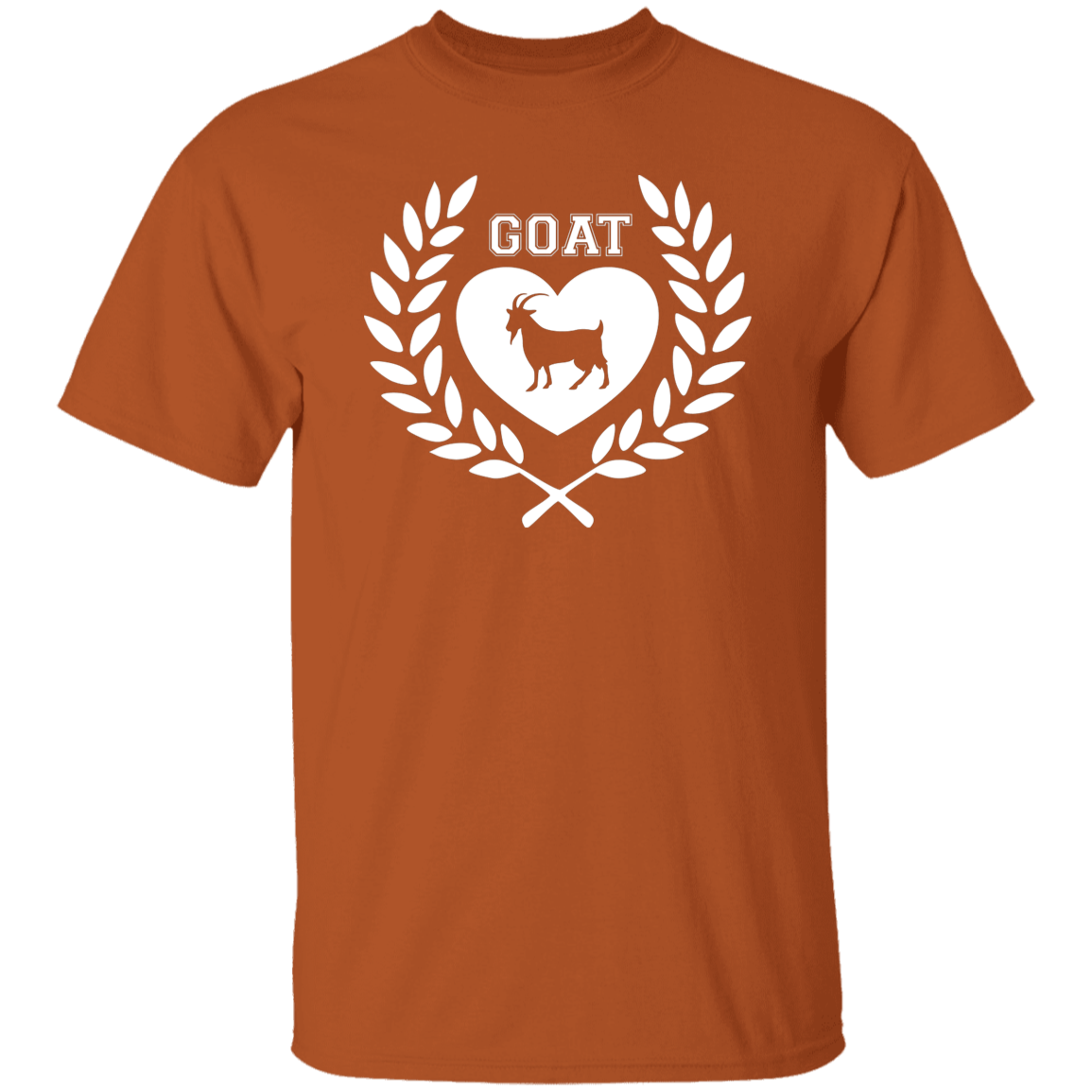 Goat Wreath White 5.3 oz. T-Shirt