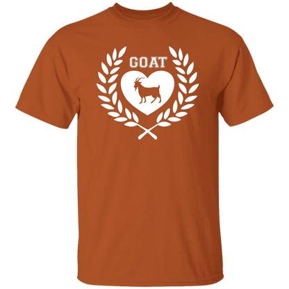 Goat Wreath White 5.3 oz. T-Shirt