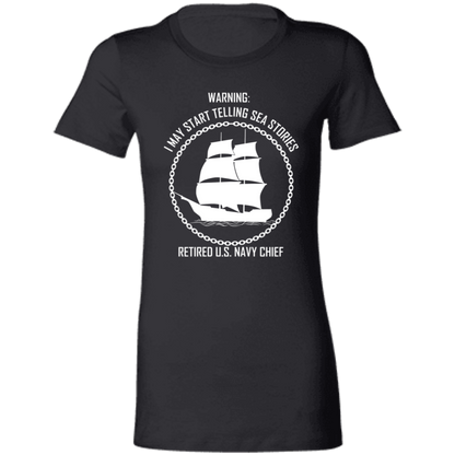 Retired Sea Stories White  Ladies' Favorite T-Shirt