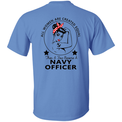 Navy Girl Officer FB 5.3 oz. T-Shirt