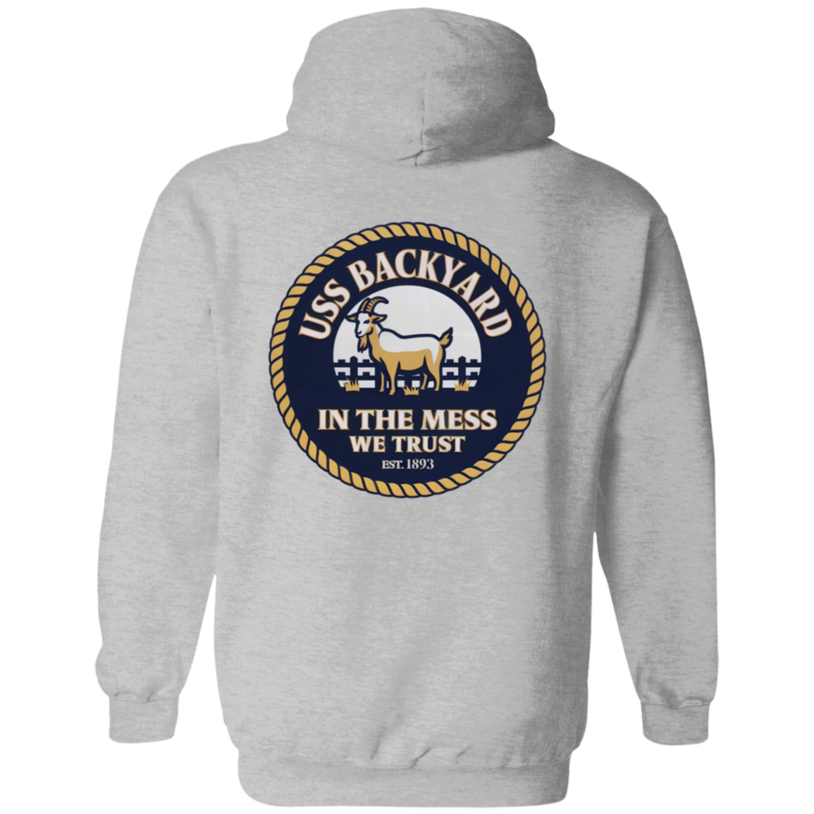 USS Backyard FB Pullover Hoodie