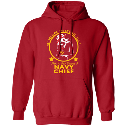 Navy Girl Chief Gold Pullover Hoodie