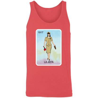 La Jefa Brown Shoe Unisex Tank