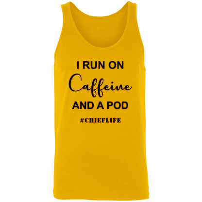 I Run On Caffeine Unisex Tank