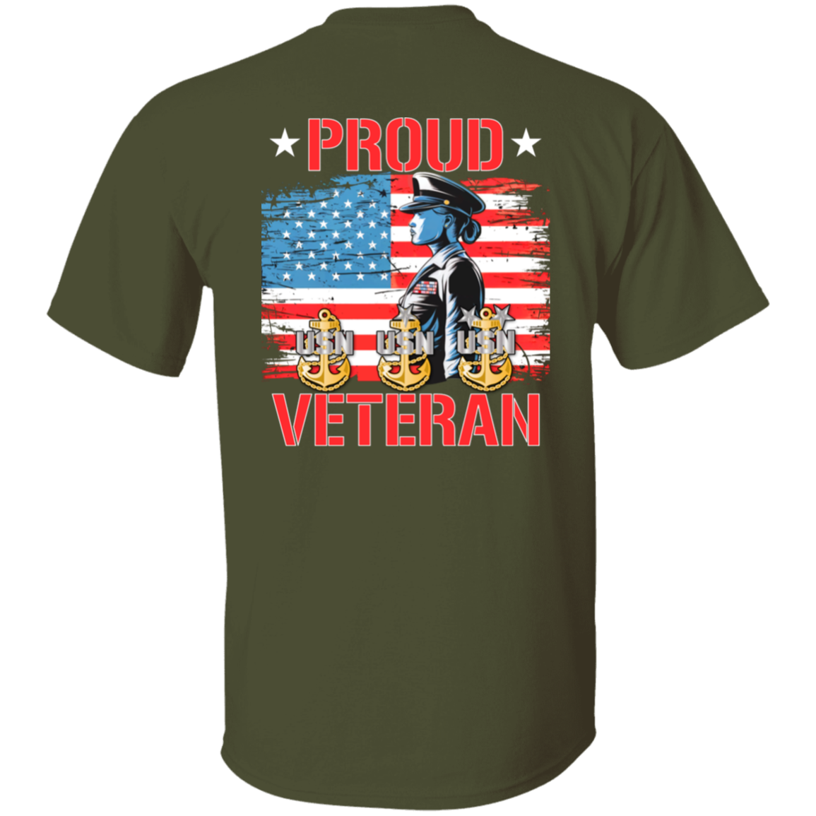 Proud Veteran FB 5.3 oz. T-Shirt