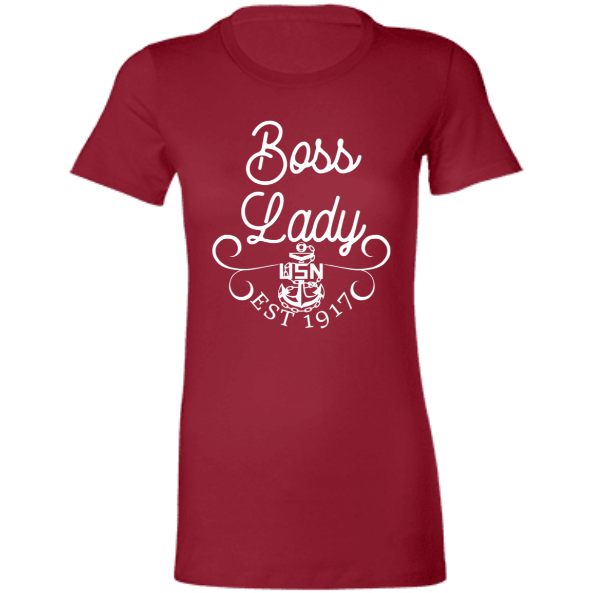 Boss Lady White Design Ladies' Favorite T-Shirt