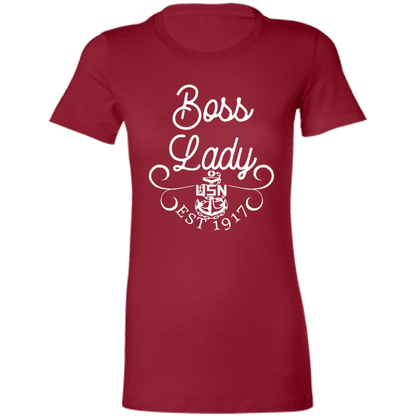 Boss Lady White Design Ladies' Favorite T-Shirt