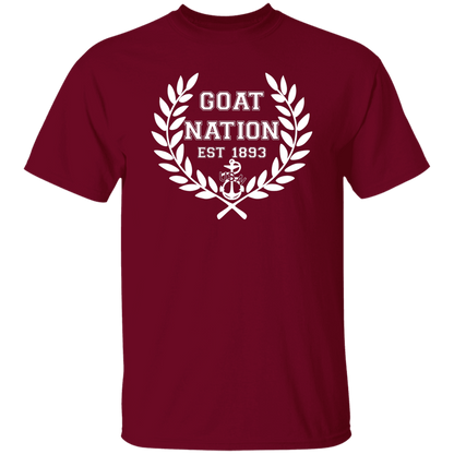 Goat Nation White 5.3 oz. T-Shirt