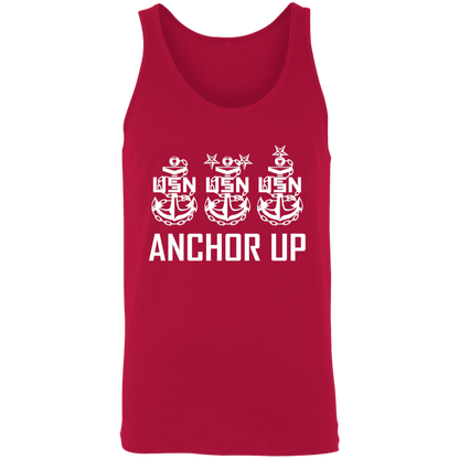 Anchor Up White Design  Unisex Tank