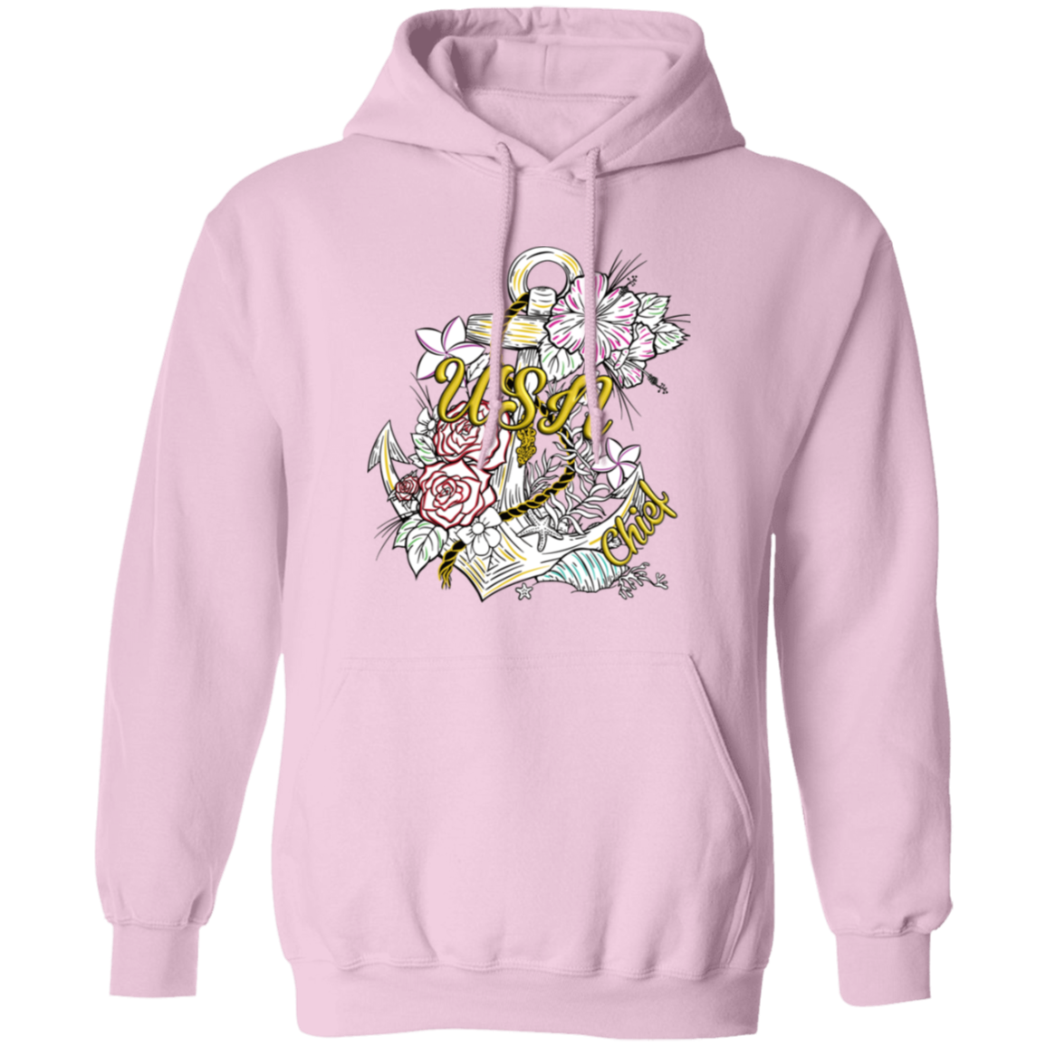 Wooden Anchor Pullover Hoodie