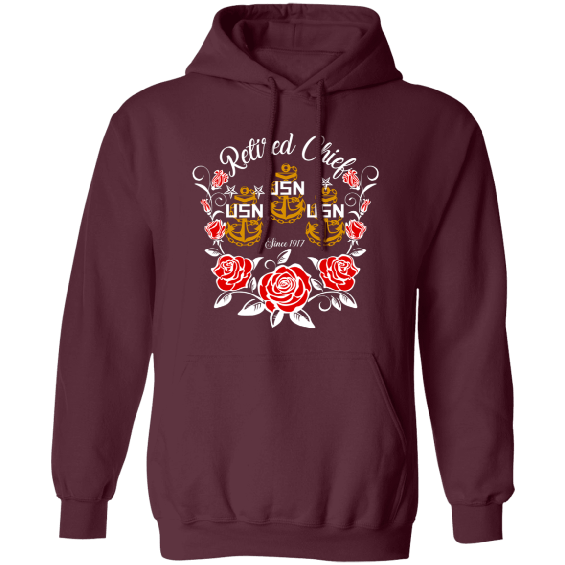 Retired Chief Rose Pullover Hoodie