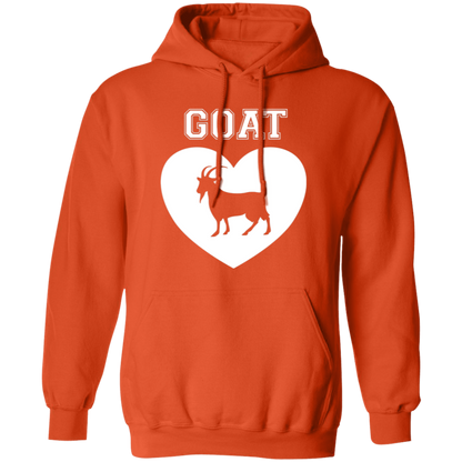Goat Heart White Pullover Hoodie