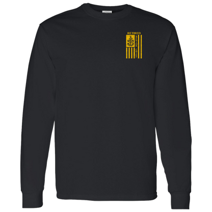 Retired Senior Chief Flag FB LS T-Shirt 5.3 oz.