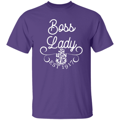 Boss Lady White Design 5.3 oz. T-Shirt