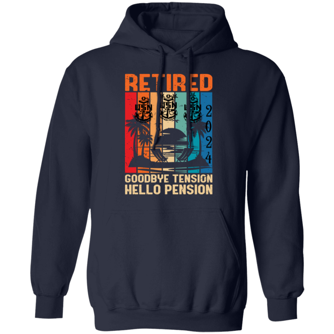 Hello Pension Retired Pullover Hoodie