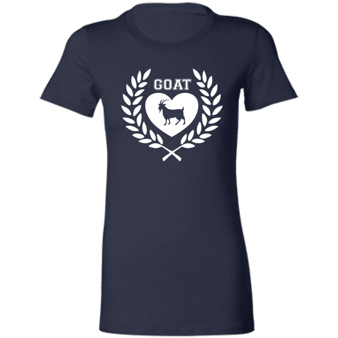 Goat Wreath White Ladies' Favorite T-Shirt