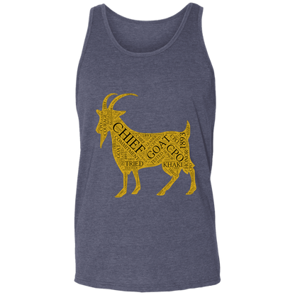 Goat Word Gold Unisex Tank