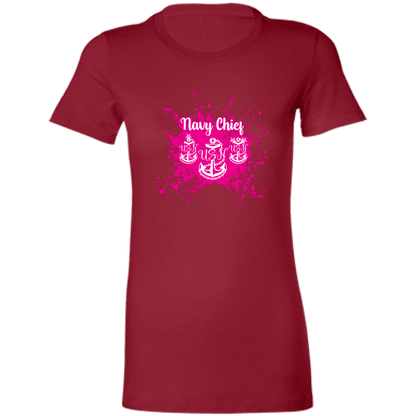 Navy Chief Pink Paint Ladies' Favorite T-Shirt